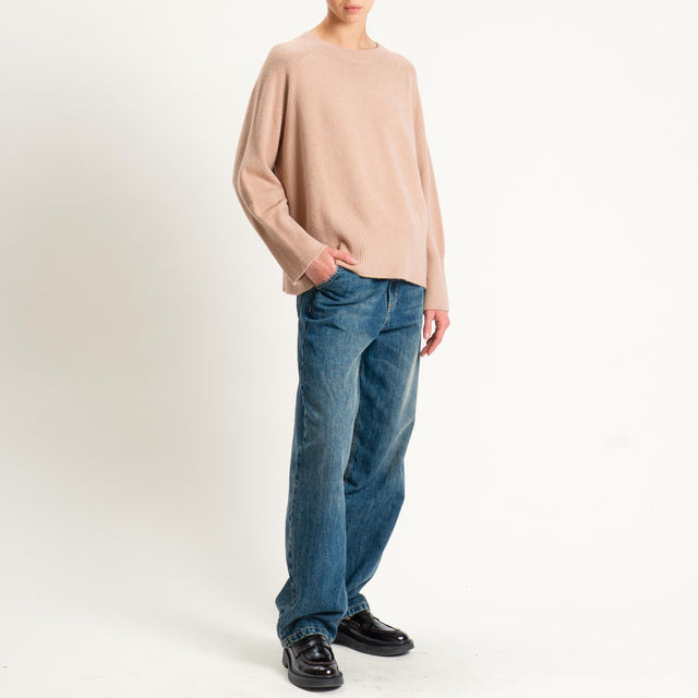 Kontatto-Maglia a scatola girocollo (QS) - brick
