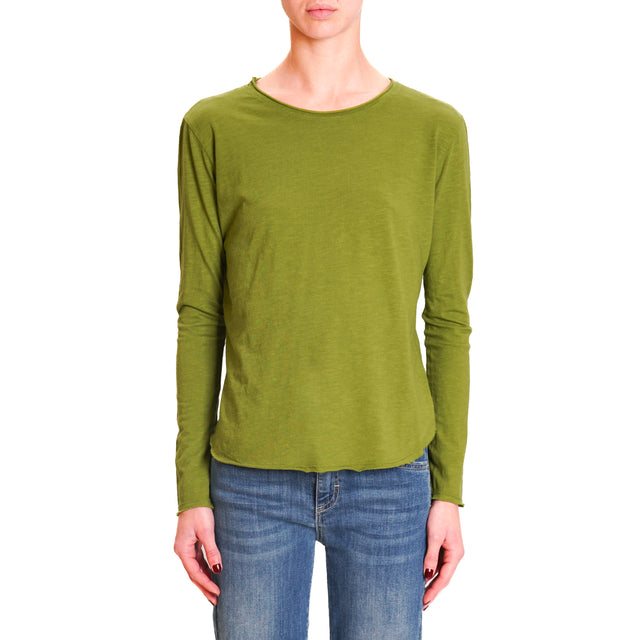 Zeroassoluto-T-shirt girocollo - oliva