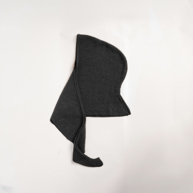 Vicolo-Balaclava con sciarpa misto cashmere - antracite