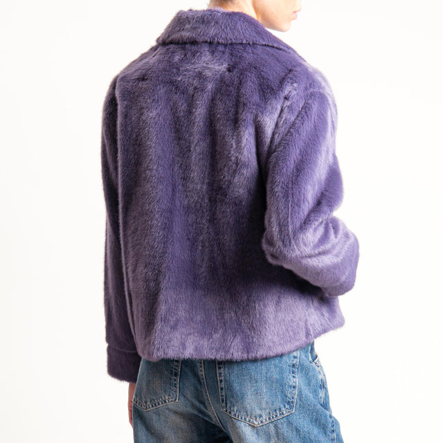 Anonyme-Ecopellicia due bottoni con tasche - purple