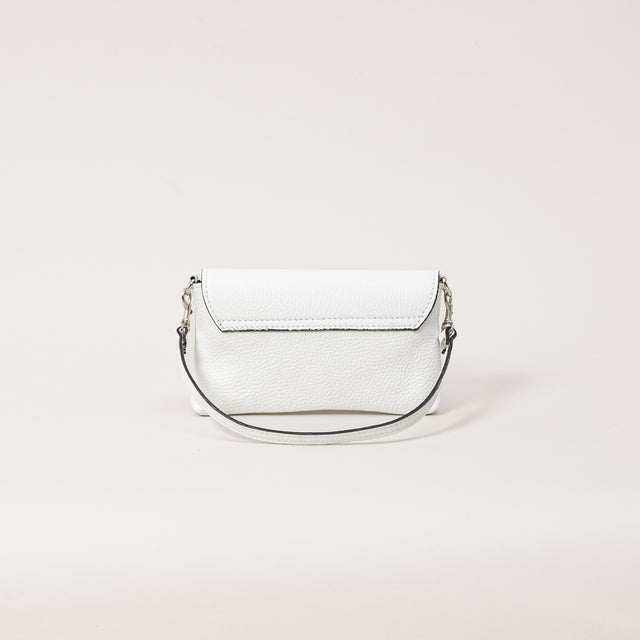W by white mood-Pochette genuine leather - bianco