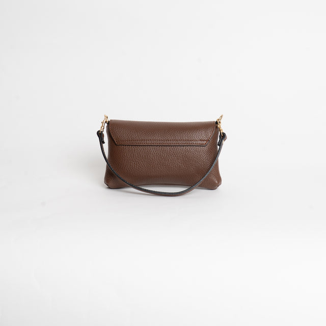 W by white mood-Pochette genuine leather - moro