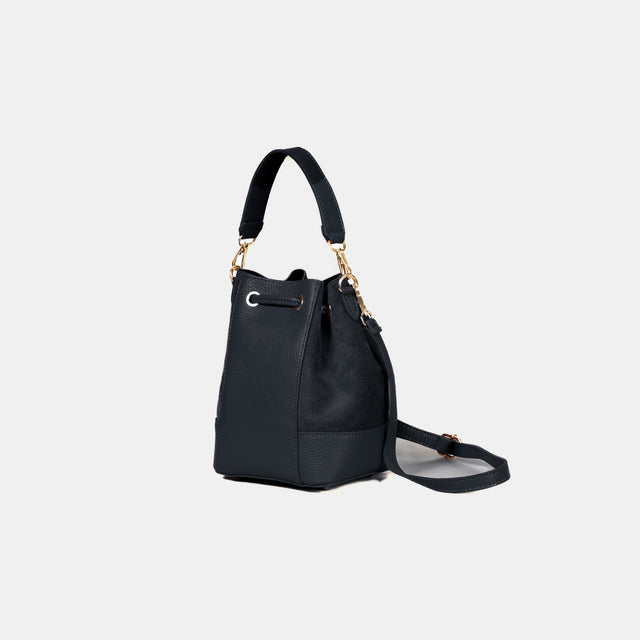 Bolso tipo cubo con borlas de W by Whitemood - Azul