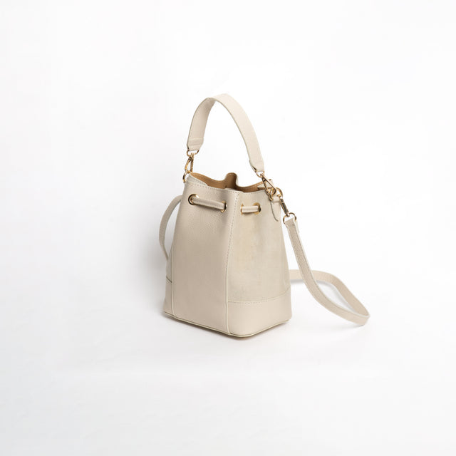 Bolso cubo con borlas W by Whitemood - Tiza