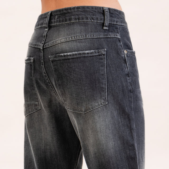 Zeroassoluto- Jeans LISA boyfriend elasticizzato- nero
