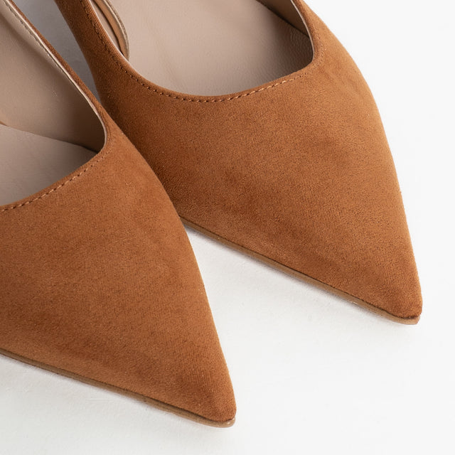 Divine Follie-Decolletè a punta scamosciato - cuoio