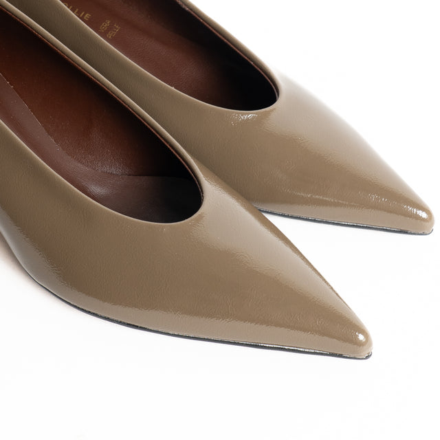 Divine follie-Décolleté tacco basso a punta - taupe