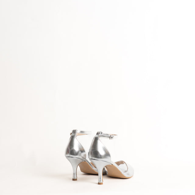 Divine Follie-Sandalo con tacco - laminato argento