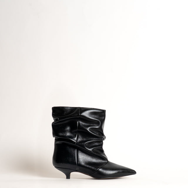 Divine follie-Stivaletto effetto arricciato - nero