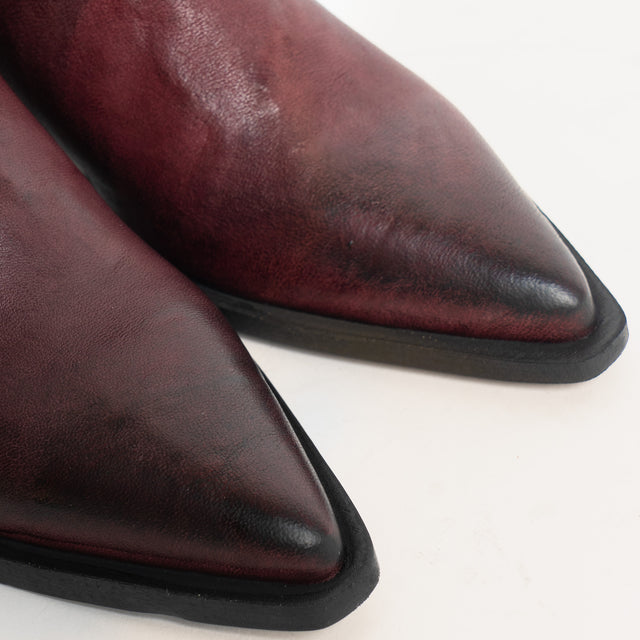 Divine Follie-Texano basso in pelle - Bordeaux