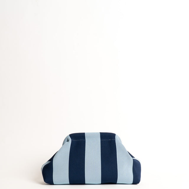 White mood-Borsa clutch a righe - blu/azzurro