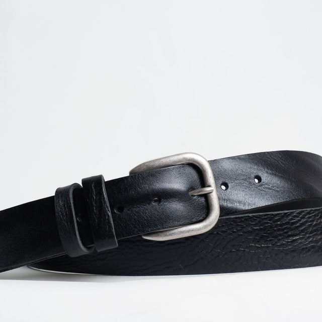 Zeroassoluto-Cintura doppio giro TOP GRADE LEATHER - nero
