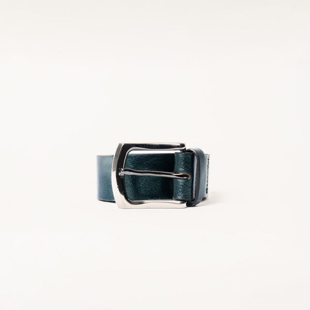 Zeroassoluto-Cintura laminata genuine leather high quality - ottanio