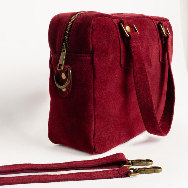 Zeroassoluto-Hand bag TOP-GRAIN LEATHER - vino