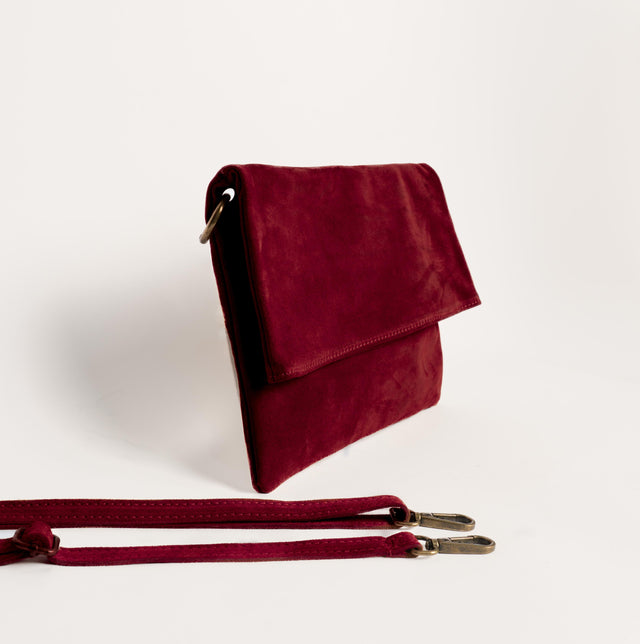 Zeroassoluto-Borsa a busta top grain leather - vino