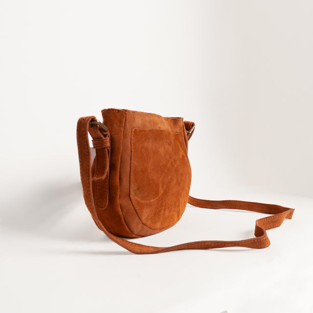 Zeroassoluto-Borsa tolfina senza patta TOP-GRAIN LEATHER - coccio