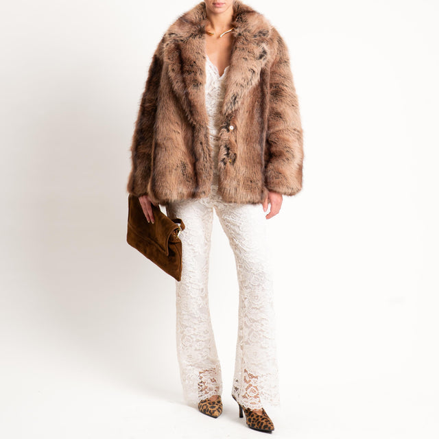 Dixie- Ecopelliccia - moro/beige