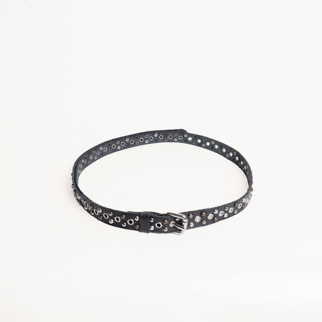 Zeroassoluto-Cintura fina con borchie - nero