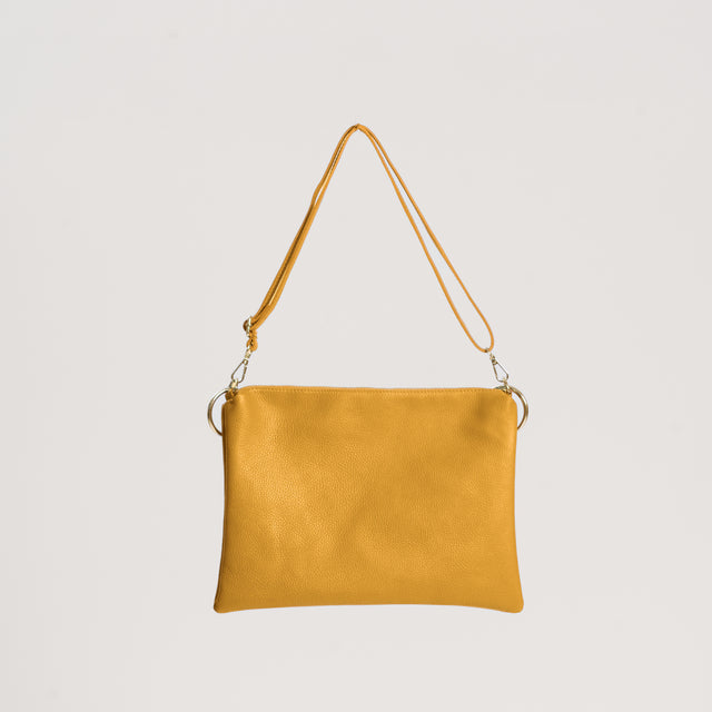 W by Whitemood-Borsa a spalla in pelle - Senape