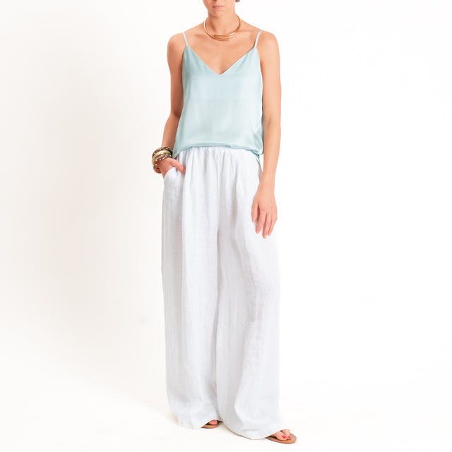 Dixie-Top satin bretelle regolabili - acqua