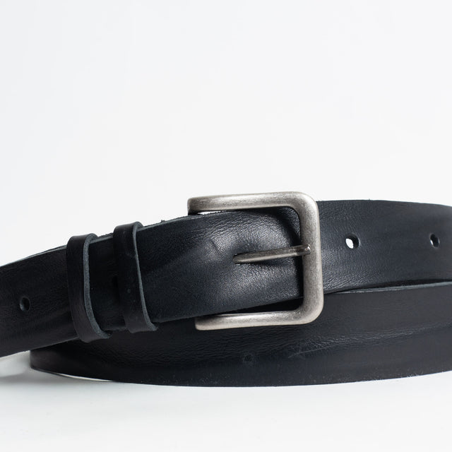 Zeroassoluto-Cintura doppio giro high quality HAND CRAFTED - nero