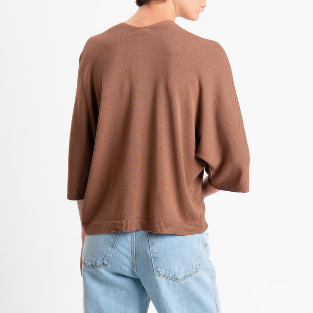 Zeroassoluto-Cardigan scollo v - sughero