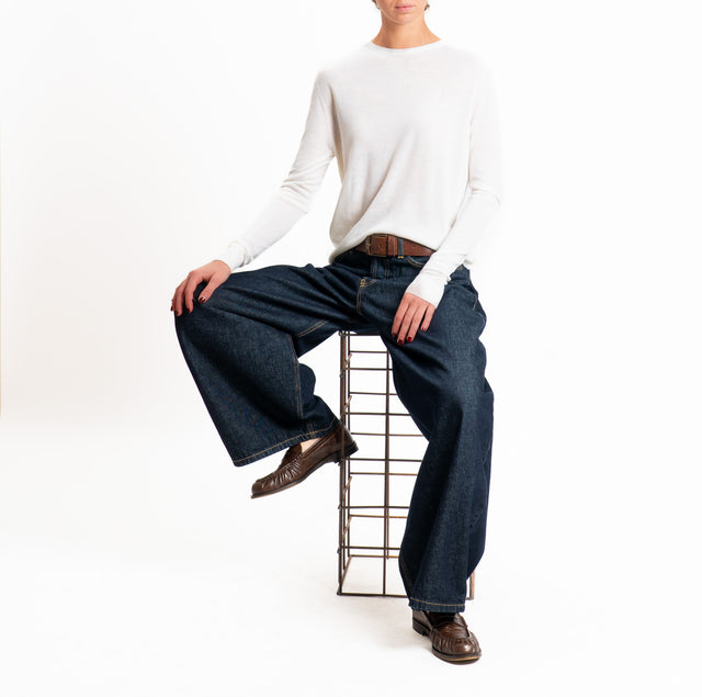 Tensione in-Maglia scatola 100% LANA MERINO - panna