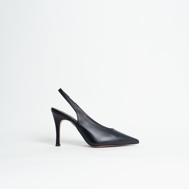 Ovyè- Slingback a punta con tacco - Nero