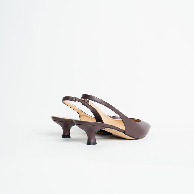 Ovyè- Slingback a punta - moro