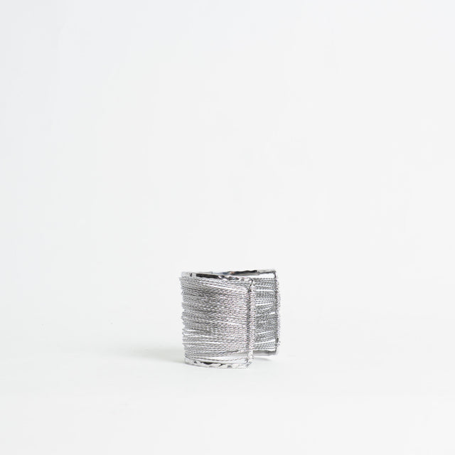 W by Whitemood-Bracciale polsiera multifilo - silver