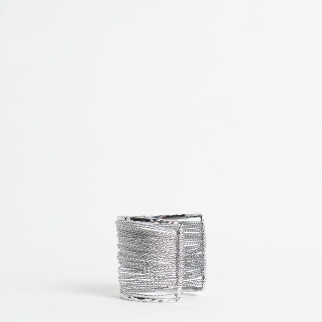 W by Whitemood-Bracciale polsiera multifilo - silver