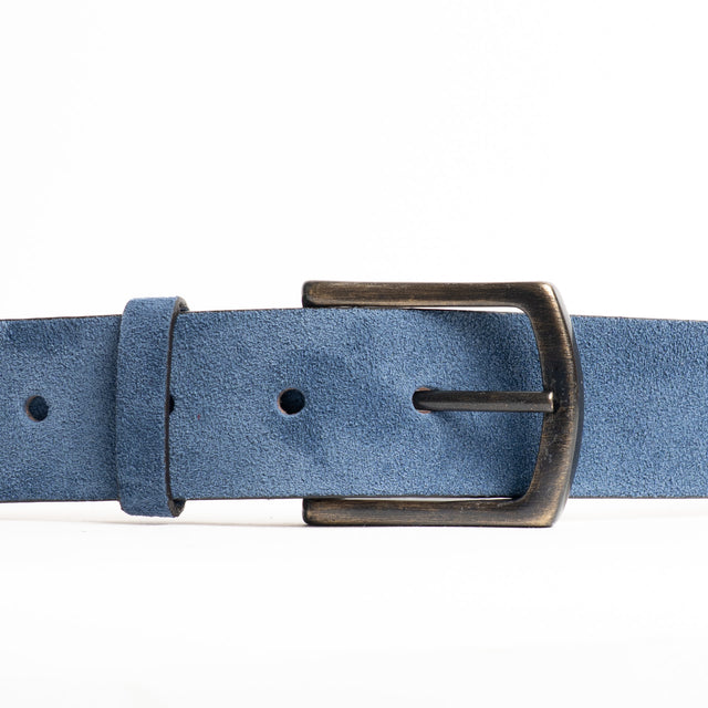 Zeroassoluto-Cintura scamosciata genuine leather high quality - jeans