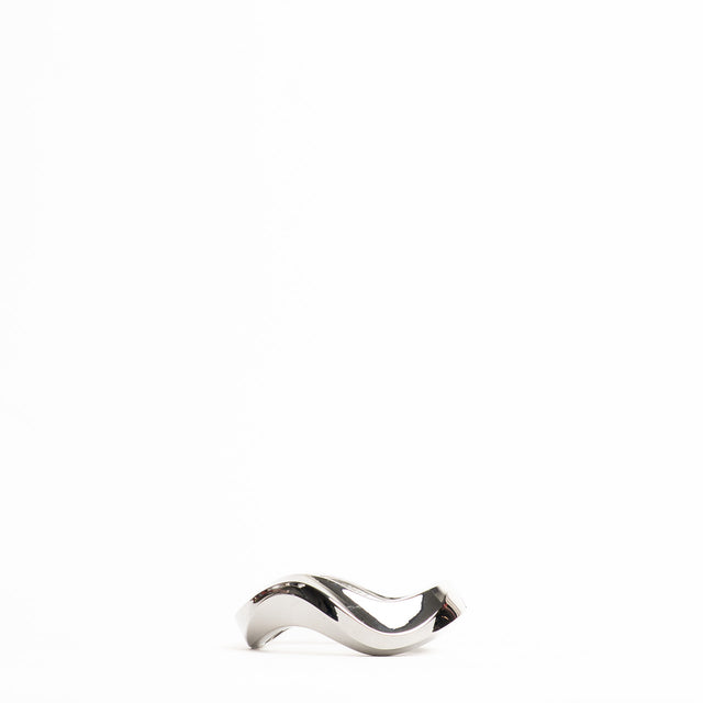 W by Whitemood-Bracciale rigido ondulato lucido - silver