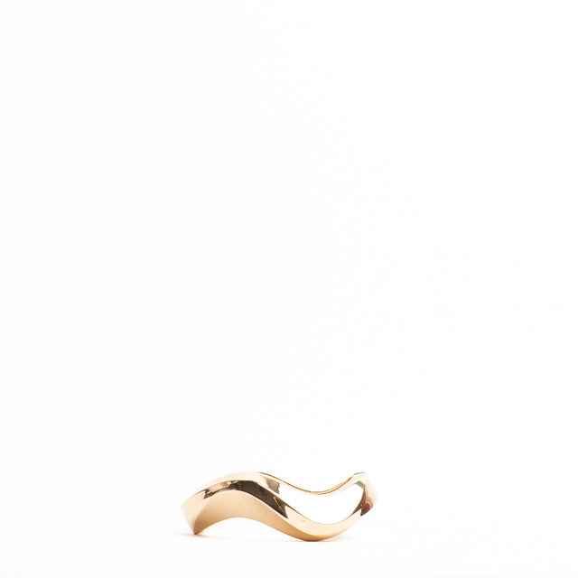 W by Whitemood-Bracciale rigido ondulato lucido - gold