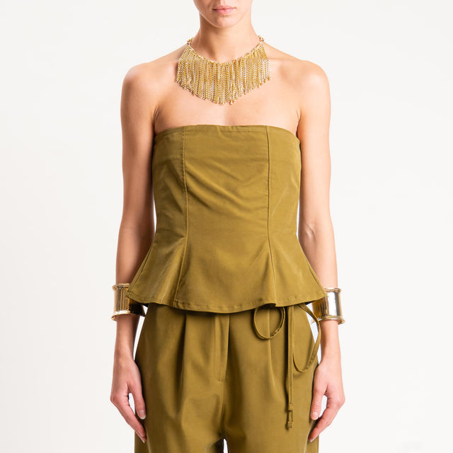 Dixie-Top a fascia elastico dietro - olio