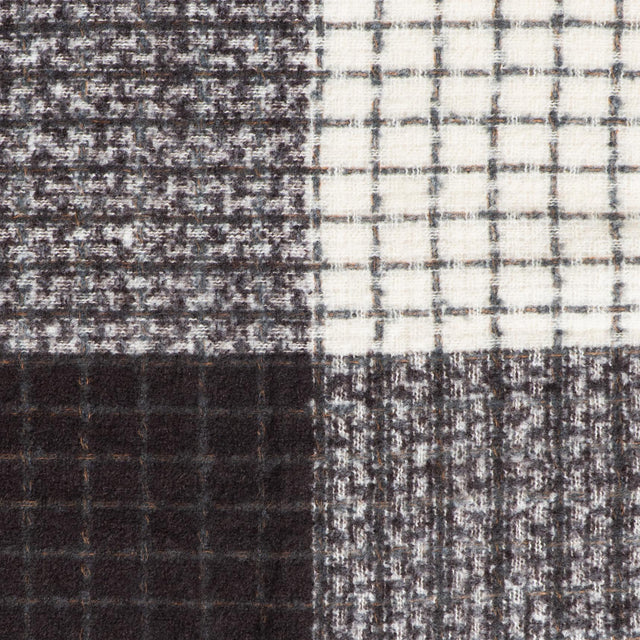 Vicolo-Sciarpa quadri - moro/latte