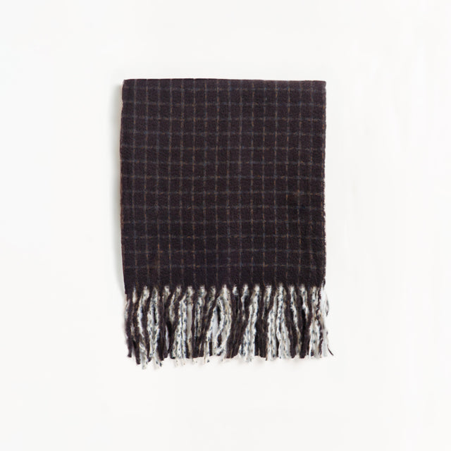 Vicolo-Sciarpa quadri - moro/latte