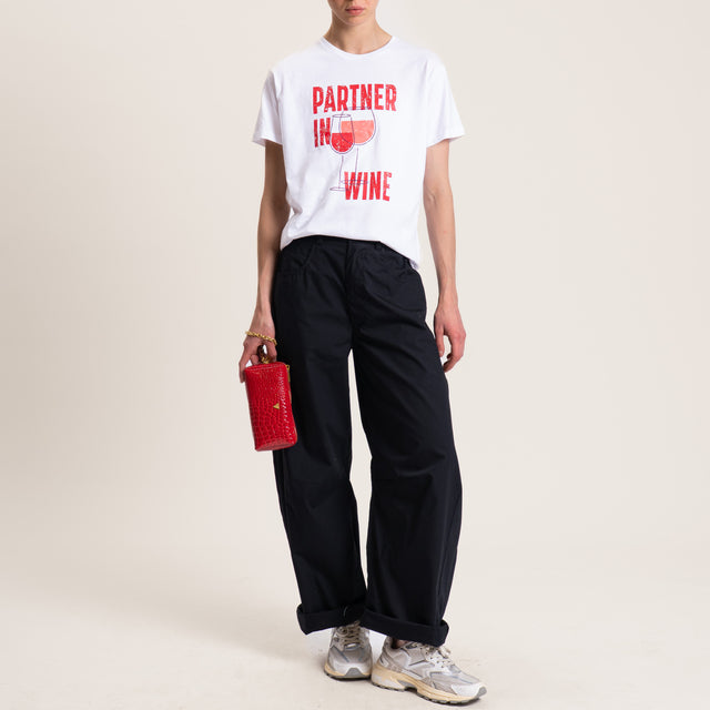 Souvenir-Pantalone GAYA barrel elastico dietro - nero