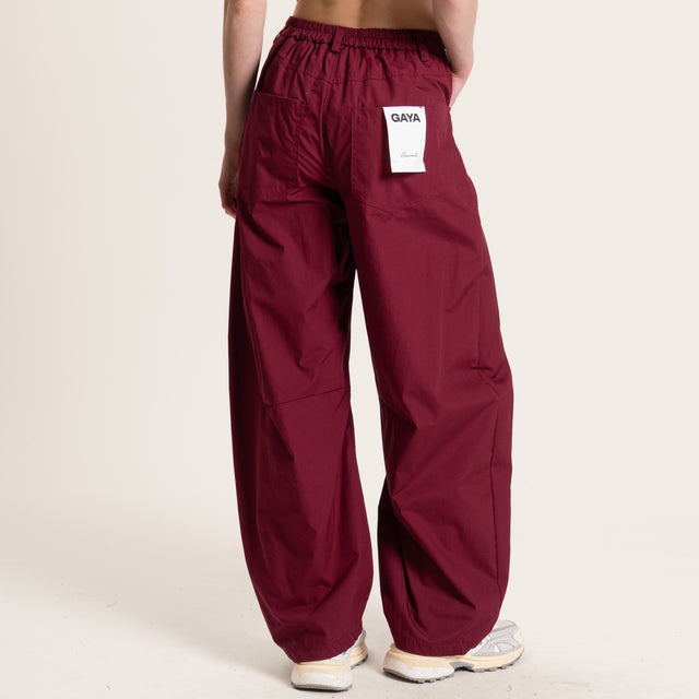 Souvenir-Pantalone GAYA barrel elastico dietro - rosso