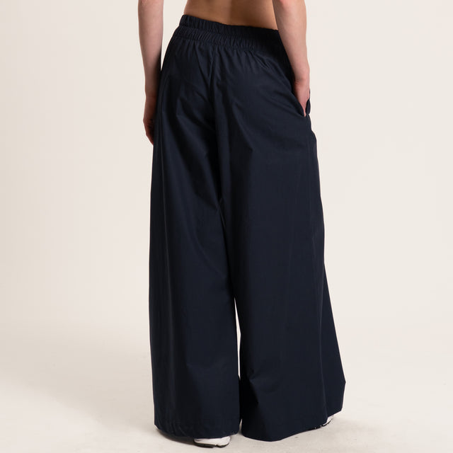 Souvenir-Pantalone popeline wide leg - nero