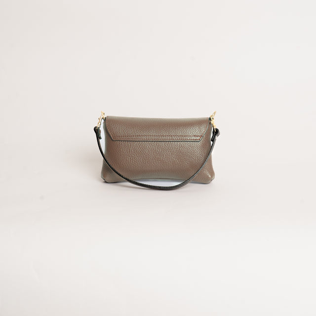 W by white mood-Pochette genuine leather - stone