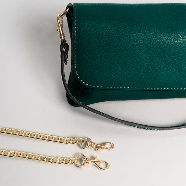 W by white mood-Pochette genuine leather - ottanio