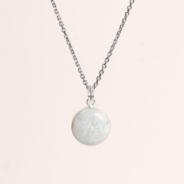 W by Whitemood-Collana pietra MOON STONE - ice