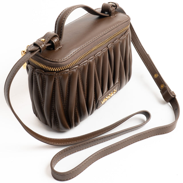 Vicolo-Borsa bauletto con tracolla - moka