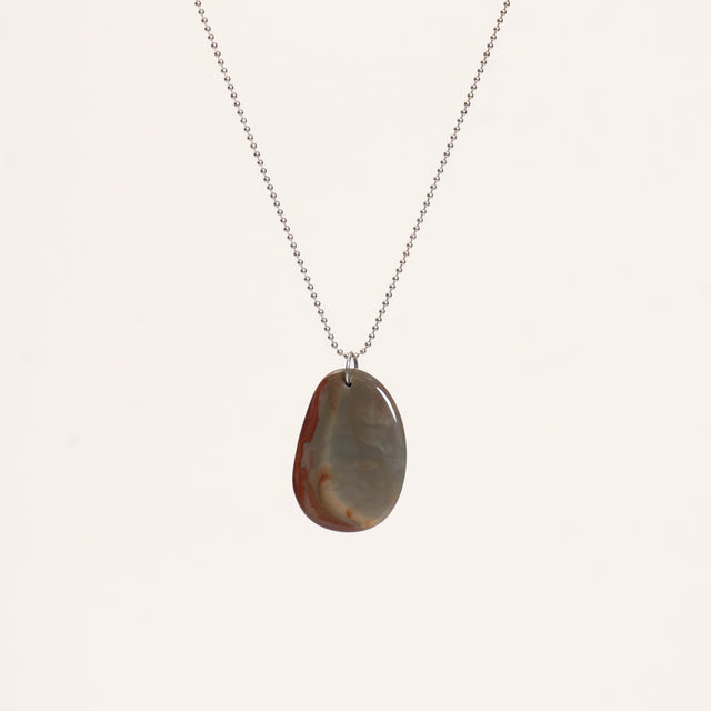 W by Whitemood-Collana Pietra MOOKAITE Pendente - stone