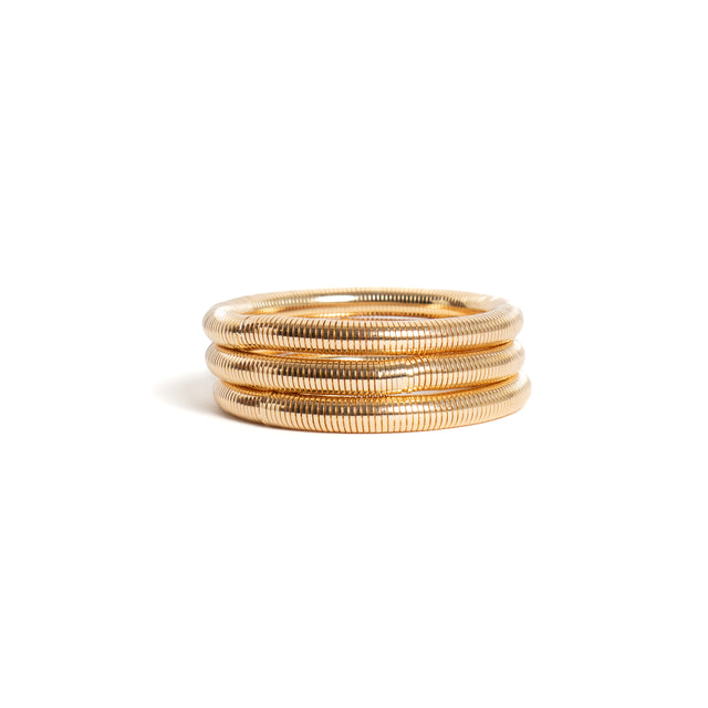 W by whitemood-Set 3 bracciali elasticizzati - gold