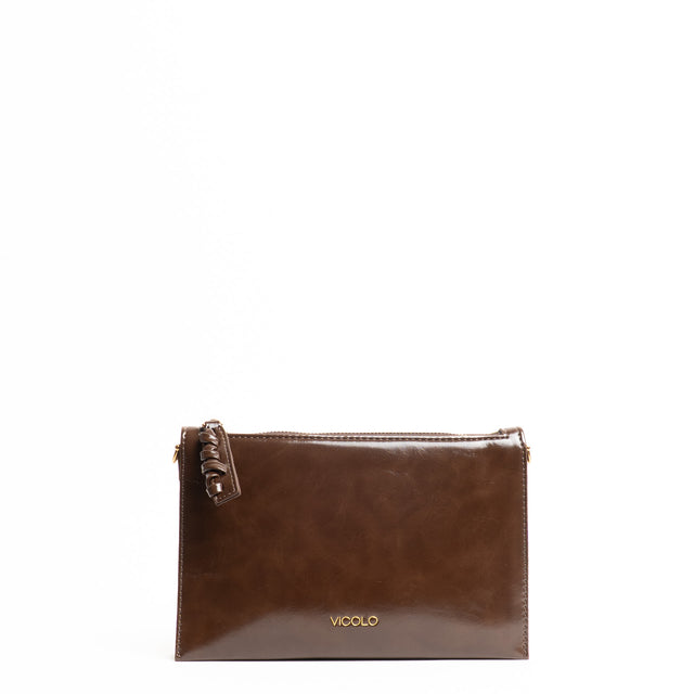 Vicolo-Borsa Croissant Vintage - moka