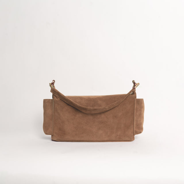 W by whitemood- Borsa city scamosciata - taupe