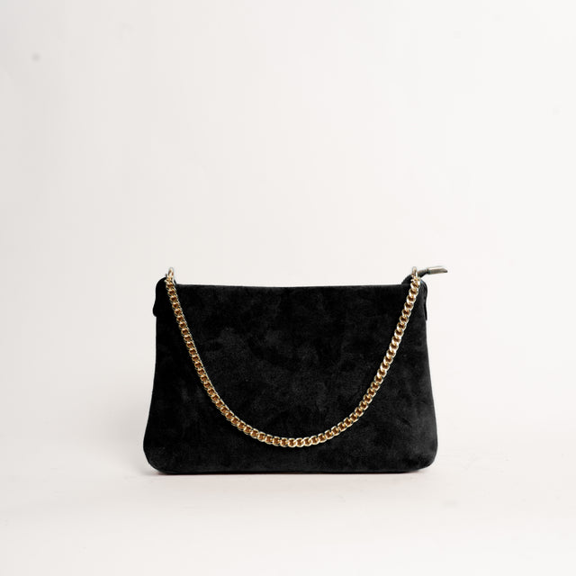 W by whitemood- Pochette scamosciata - Nero