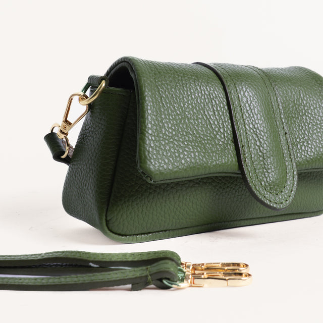 W by whitemood- Mini bag in pelle - militare
